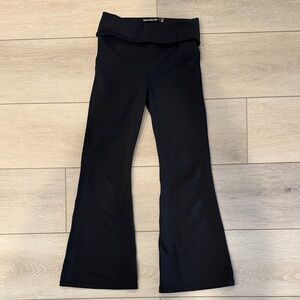 A&F Flared Black Stretch Bottoms